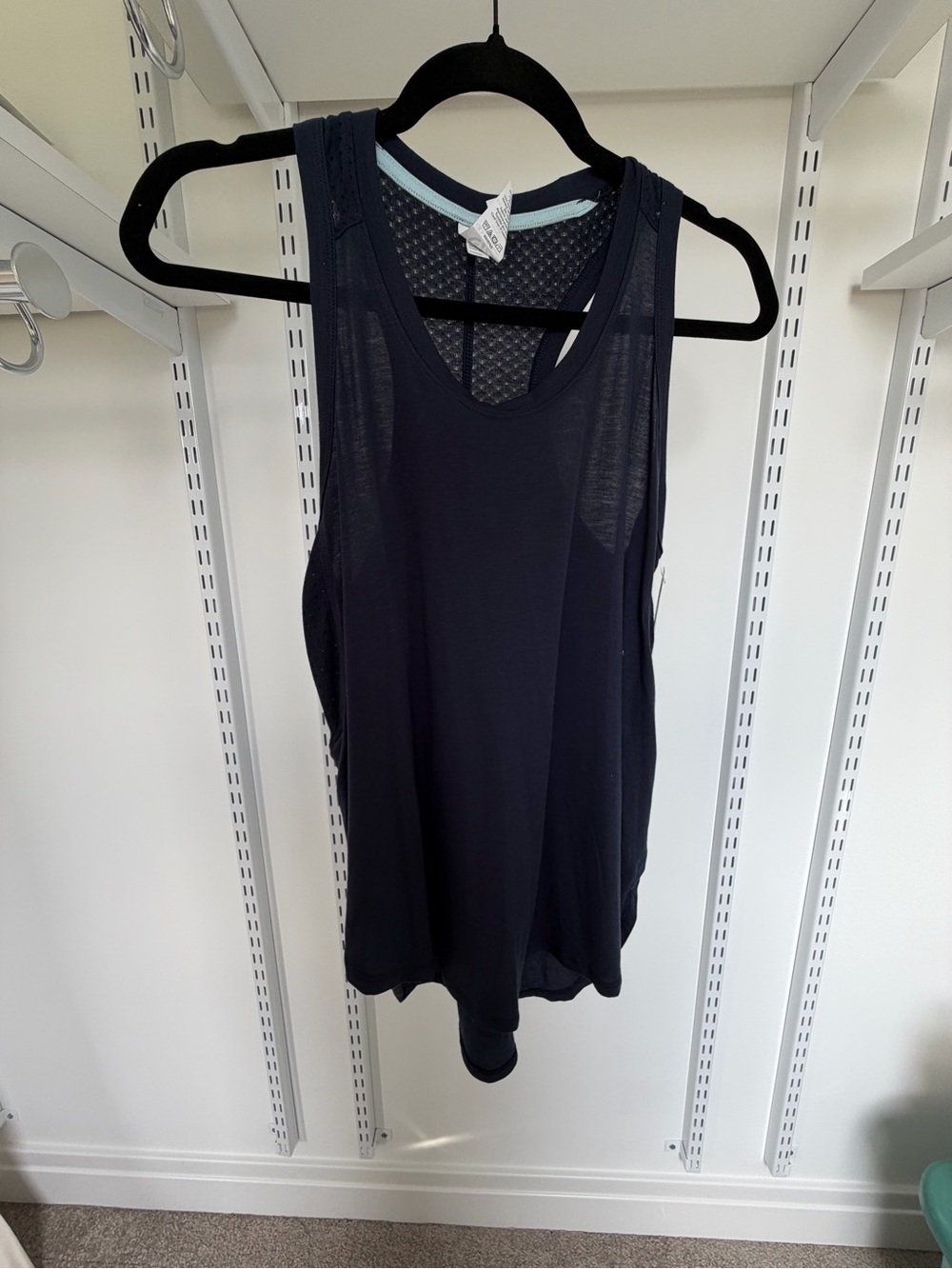 Champion Navy Mesh-Back Athletic Tank Top